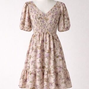 Market & Spruce Floral Smocked Dress